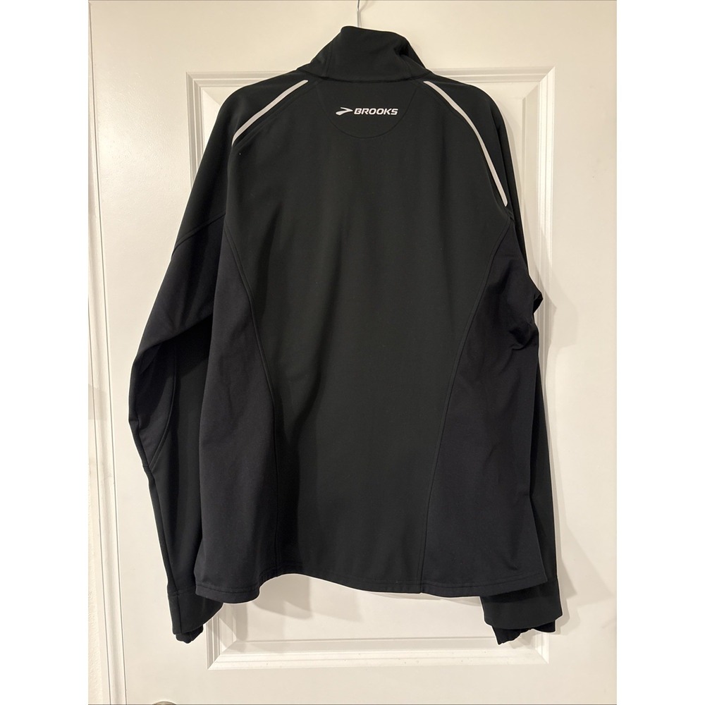 Brooks Fusion Hybrid Running Jacket Men's Size XL Shelter Technology Black Zip - Picture 8 of 16
